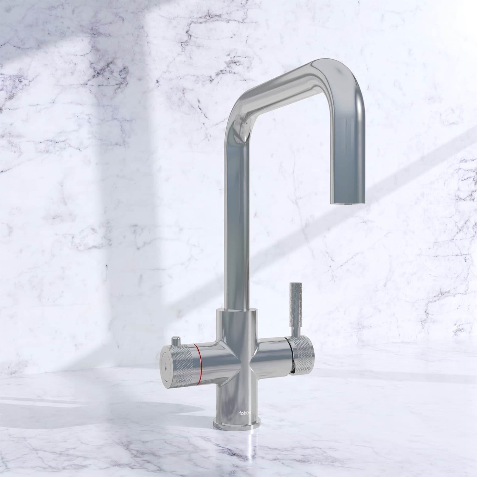 Fohen Focetti Pro 4-in-1 boiling water tap in chrome
