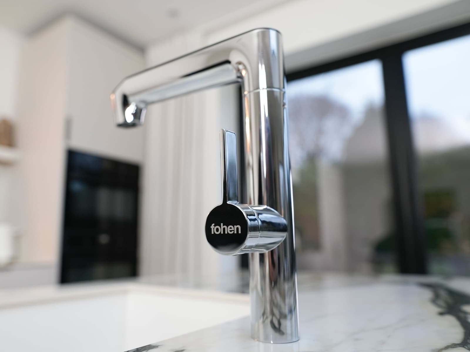 Fohen Modena Digital 100 boiling water tap in polished chrome